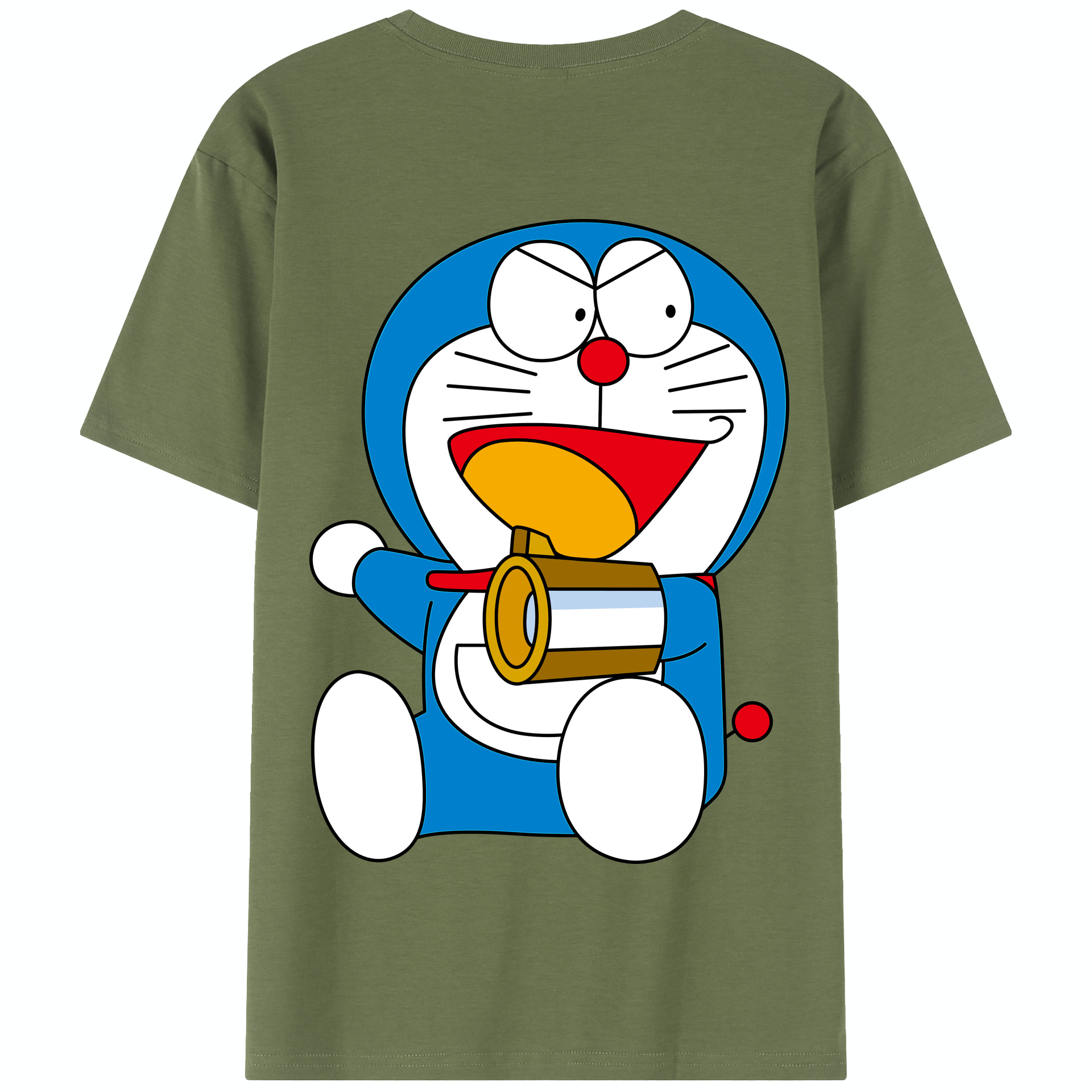 （画像用） ドラえもん Doraemon 綿100％半袖Tシャツ（背面プリント）